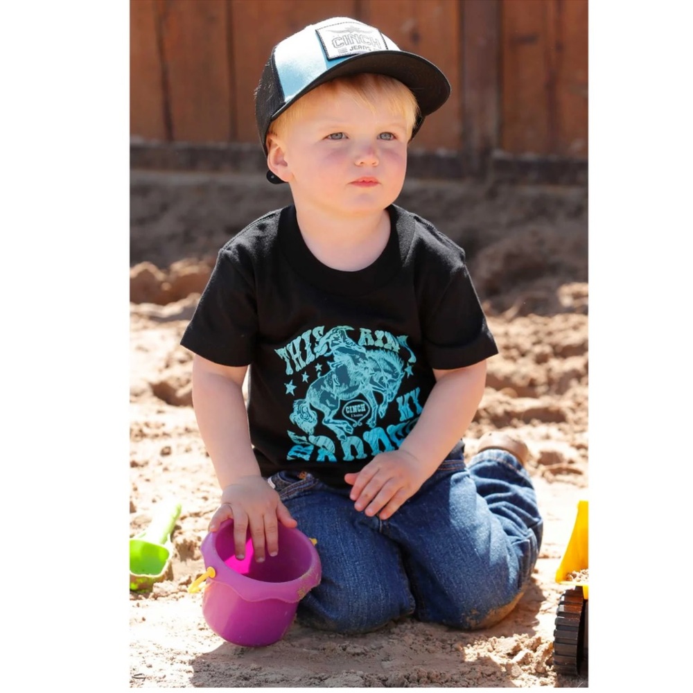 CINCH TODDLER BOYS' AIN'T MY FIRST RODEO SHORT SLEEVE GRAPHIC T-SHIRT 3T NWT